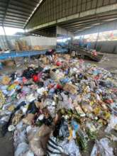 every day no sorted waste coming to the conveyors