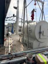 Incinerator installation getting done