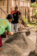Glass bottle sand for eco bricks