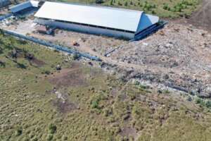 sorting center and landfill