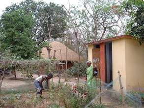 Garden using wastewater from bathing room