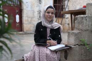 Lona, Just received a Tablet so she join our class