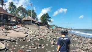 High waves and abrasion caused severely damage
