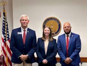 Hire Heroes Staff with GA Senator Chuck Payne