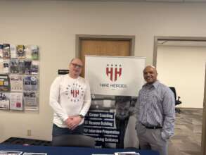 Hire Heroes USA staff at an Outreach Event