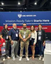 Hire Heroes USA staff at an Outreach Event
