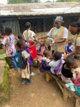 Menstrual hygiene kits distribution, orphanage