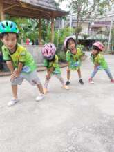 Our little ones warming up.