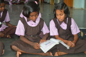 Children studying in one of our centres