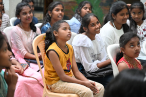Children attending an awareness session