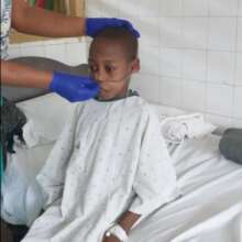 Eric received life-saving oxygen therapy