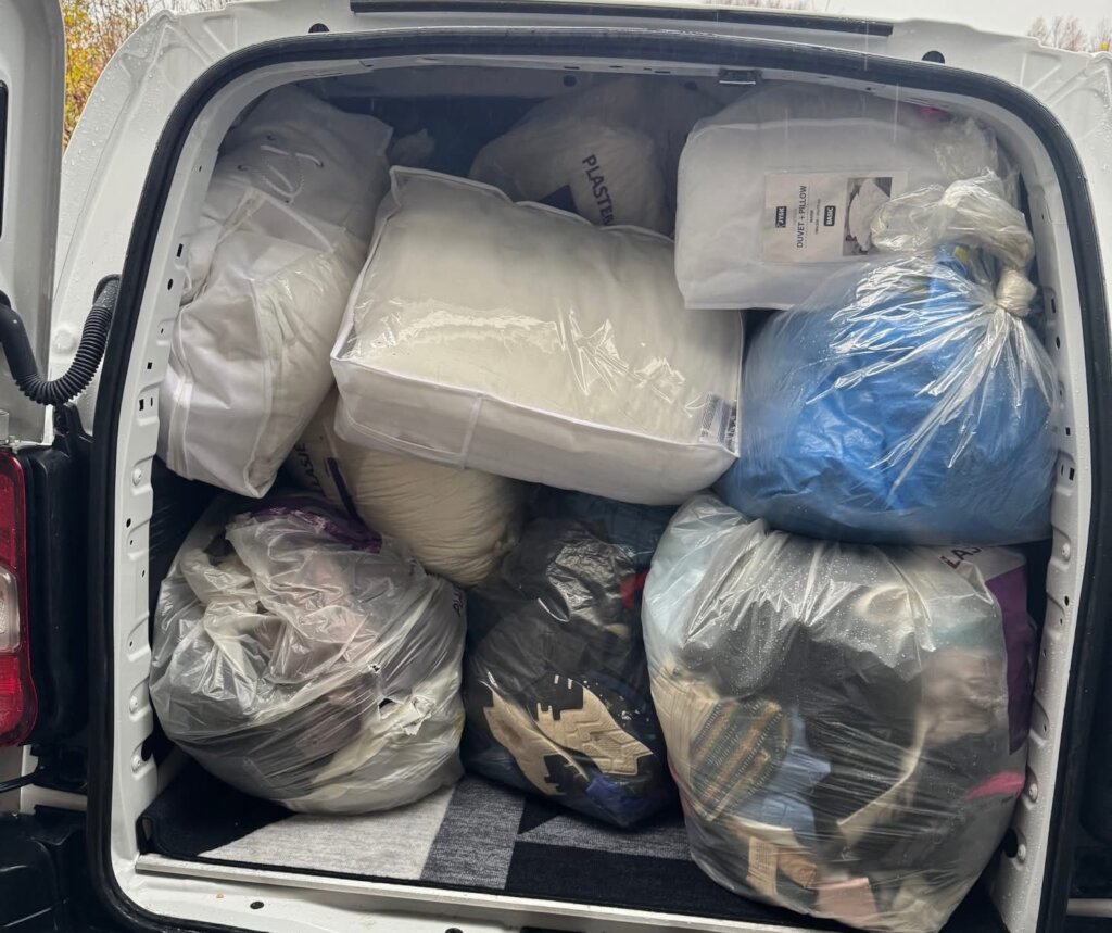 Full car of donations, November 2025