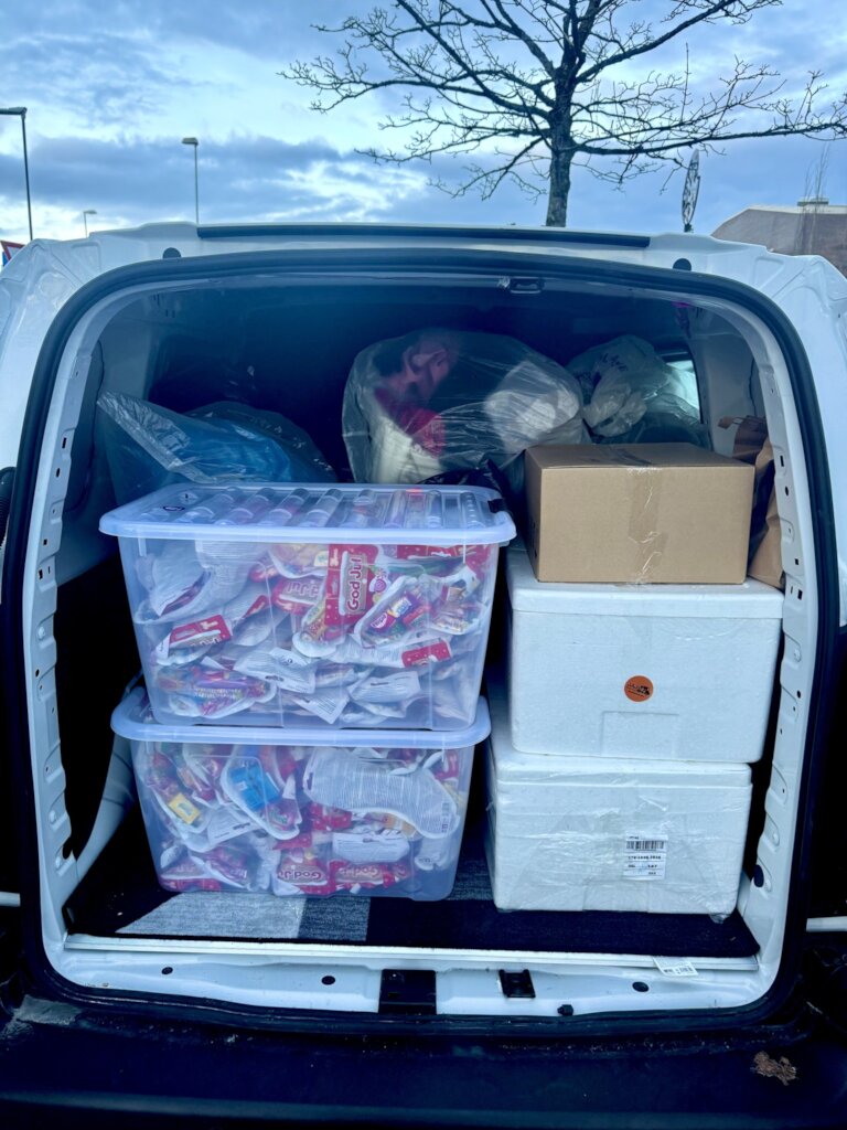 Collecting donations, December 2025