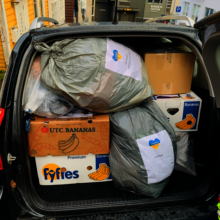 Transporting supplies for Ukraine