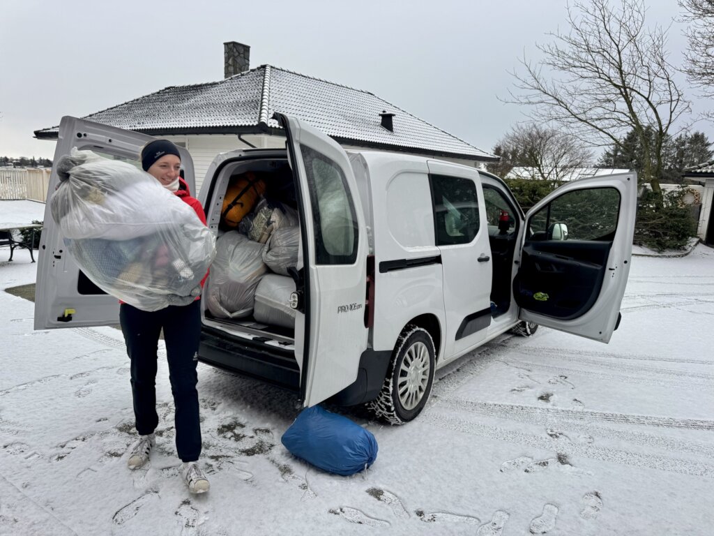 Delivering donations February 2026