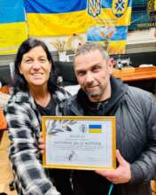 Donated car to Ukraine