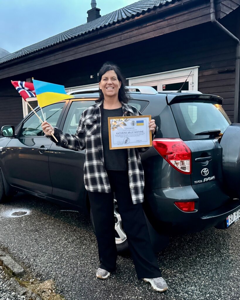 Donated car to Ukraine
