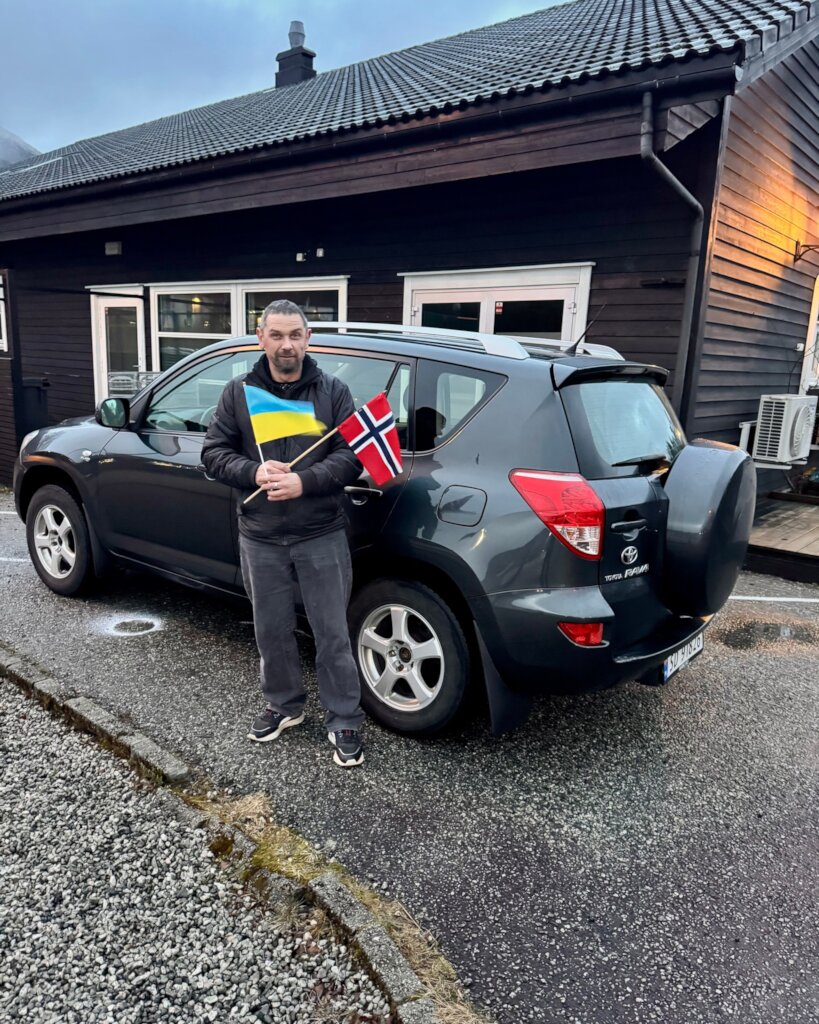 Donated car to Ukraine