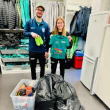 Brodd Fotball Stavanger donating equipment