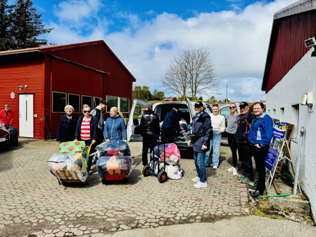 Donations May 2025 at Ukrainahjelpen Klippen
