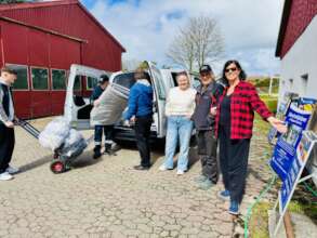 Donations May 2025 at Ukrainahjelpen Klippen