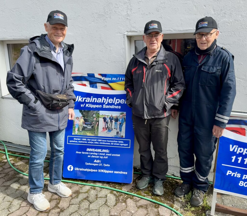 Donations May 2025 at Ukrainahjelpen Klippen