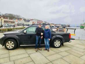 Helping support car to Ukraine, February 2025