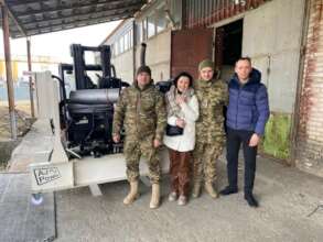 Generator delivered to Ukraine