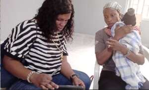 A mother with her child during consultation
