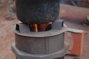 The gasifier stove is frequently in use