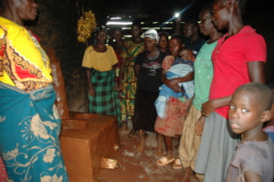 Group photo of women after making cookstove