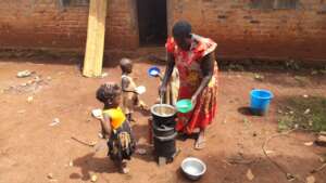 Rosemary served lunch to her grandchildren