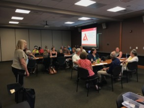 Our master trainer Nancy teaching about diabetes