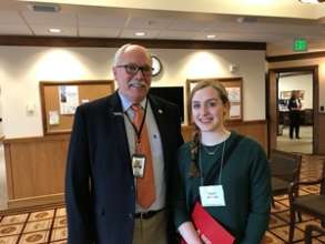 Youth Advocate Tegan and Senator Roblan