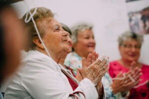 Community Safe Space gathering in Ukraine