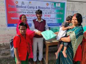 Receiving  Mosquito Net