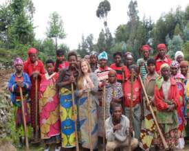 women after the training in best farming practices