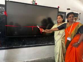 Digital  Panel  being inaugurated
