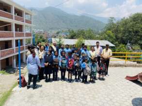 Happiness seen in Chandeshwori  Secondary school.