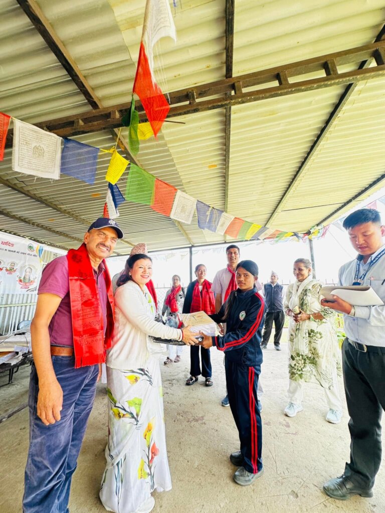 Deputy Mayor,NR Municipality distributing material