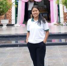 Karishma happy after admission in class-11