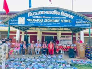 Waiting eagerly for Edumaterial in Niranjanaschool