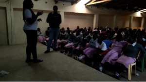 Facilitators demonstrating during the session