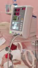 Patient monitor in use in NICU
