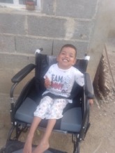Anthony has his wheelchair