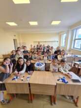 Caps collected by elementary students