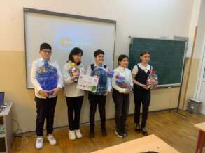 Happy with the bottle caps collected