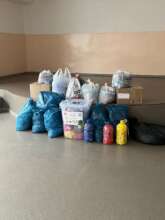 Bottle Caps collected by students  in School  137