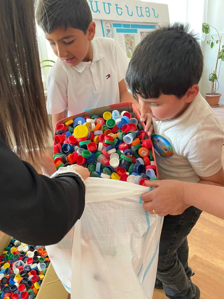 Bottle Caps  to help disables in Armenia