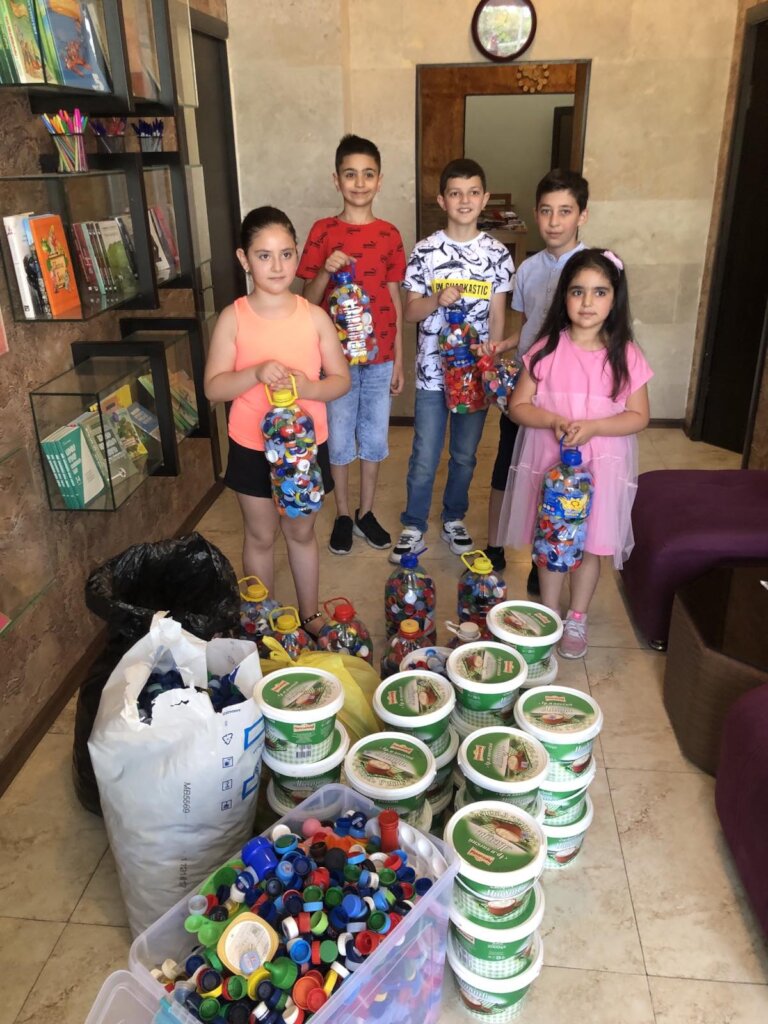 Bottle Caps  to help disables in Armenia